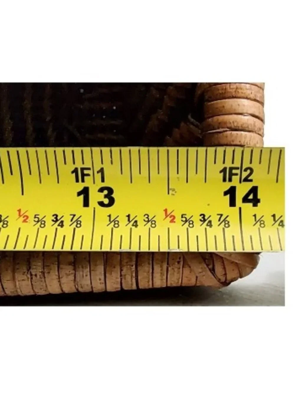 OOAK Wicker Rattan Willow Wood Hanging Basket Single Handle, Repaired